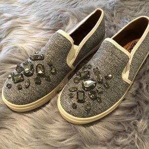 Blue Grey jeweled Mossimo tennis shoes